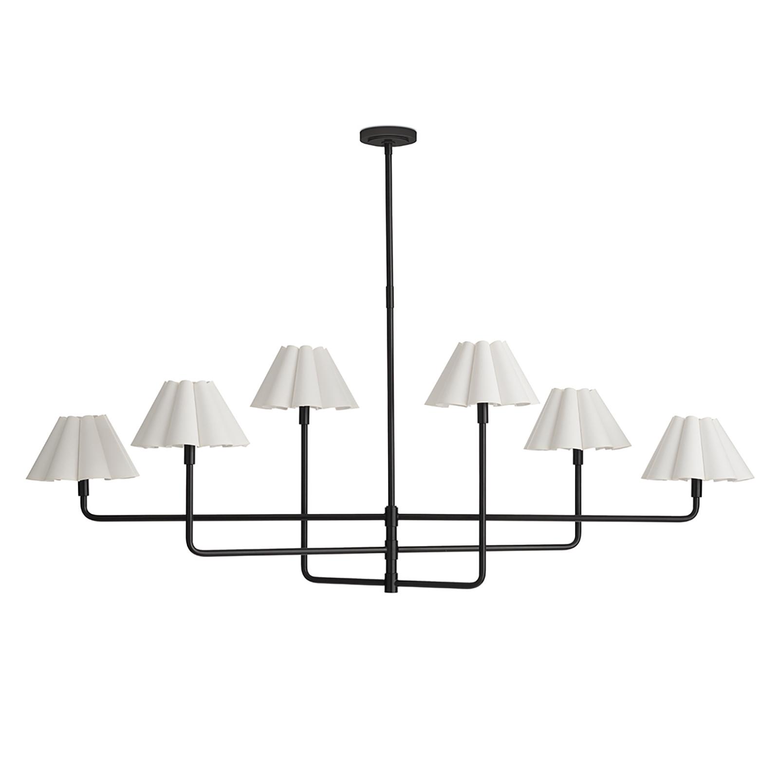 Black chandelier with white shades new arrivals